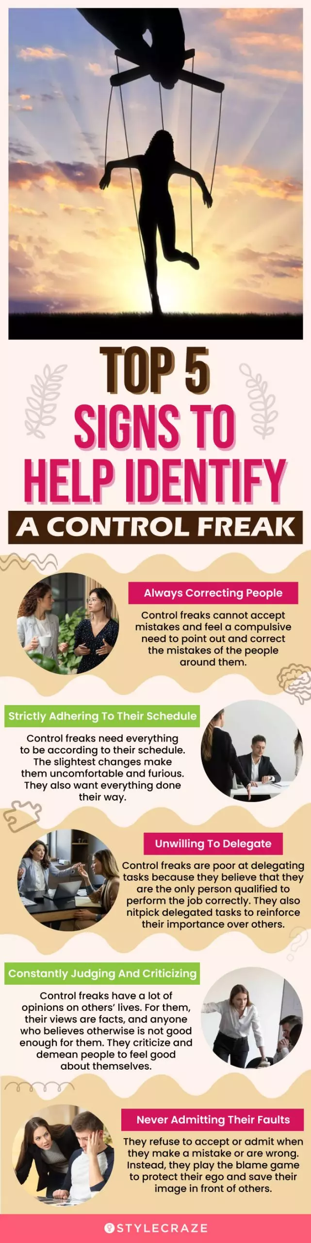 top 5 signs to help identify a control freak (infographic)