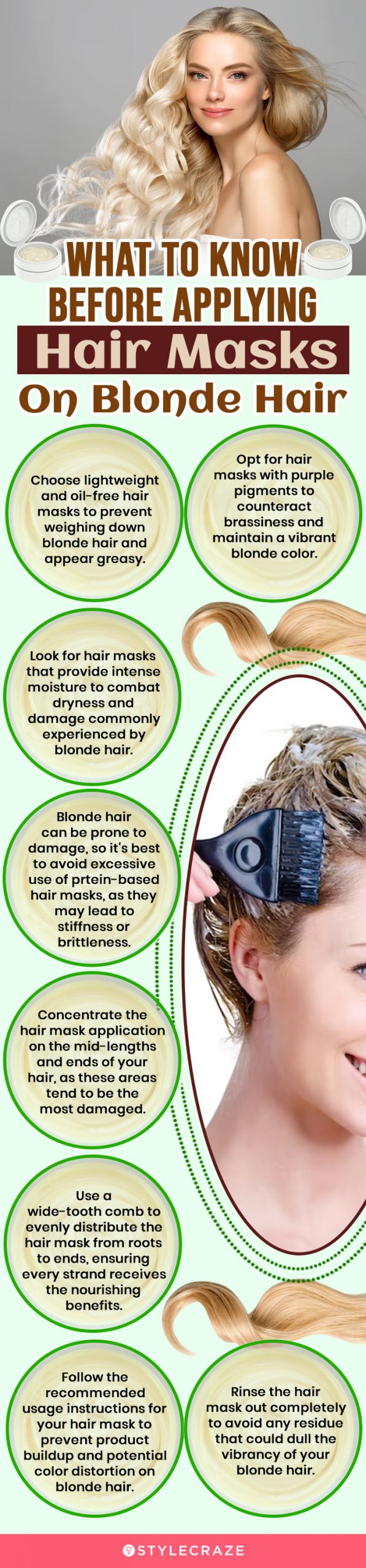 What To Know Before Applying Hair Masks On Blonde Hair (infographic)