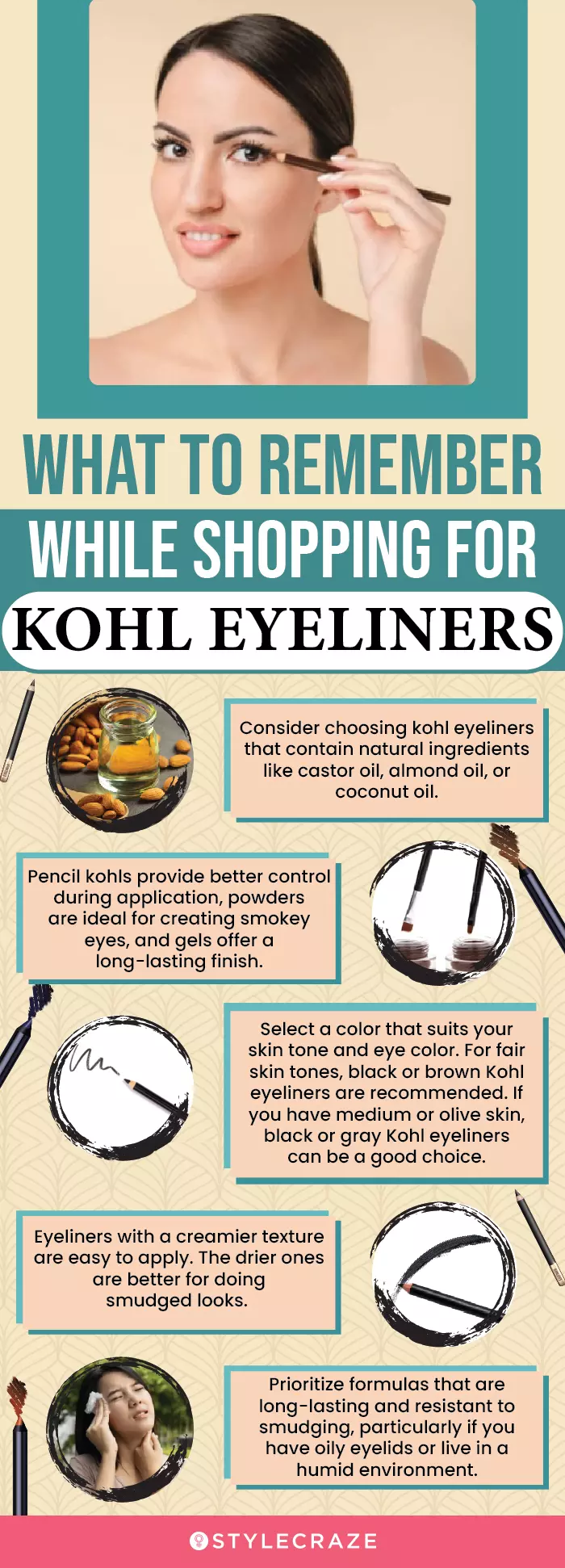 What To Remember While Shopping For Kohl Eyeliners (infographic)