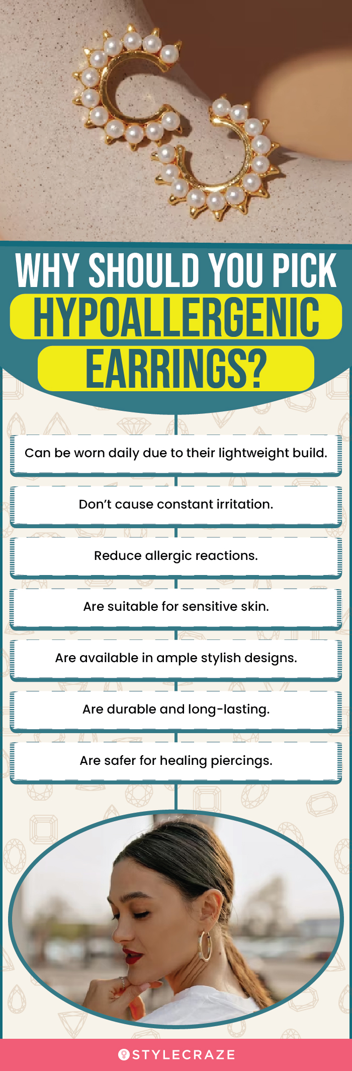 Why Should You Pick Hypoallergenic Earrings? (infographic)