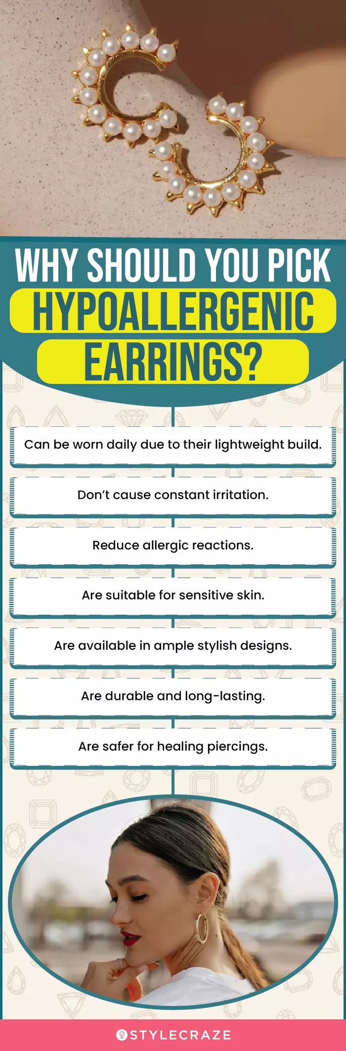 Why Should You Pick Hypoallergenic Earrings? (infographic)