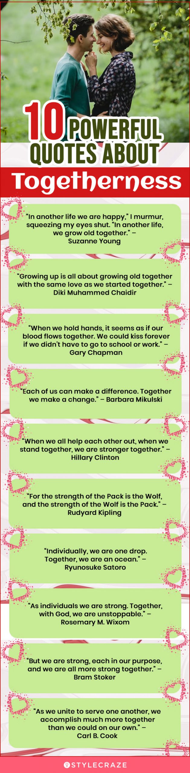 10 powerful quotes about togetherness (infographic)