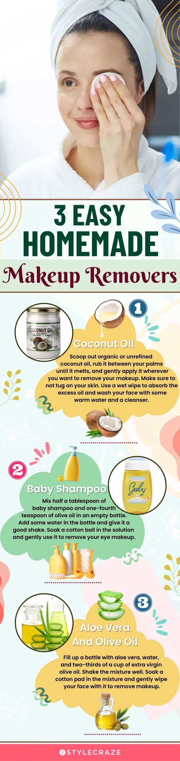 3 easy homemade makeup removers (infographic)