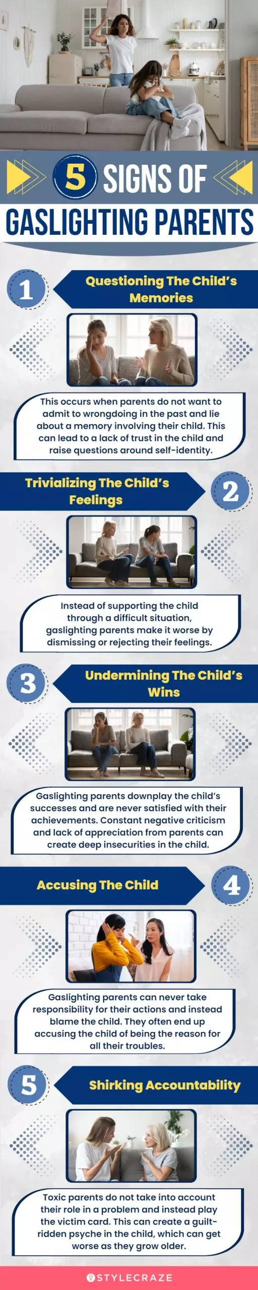 5 signs of gaslighting parents (infographic)