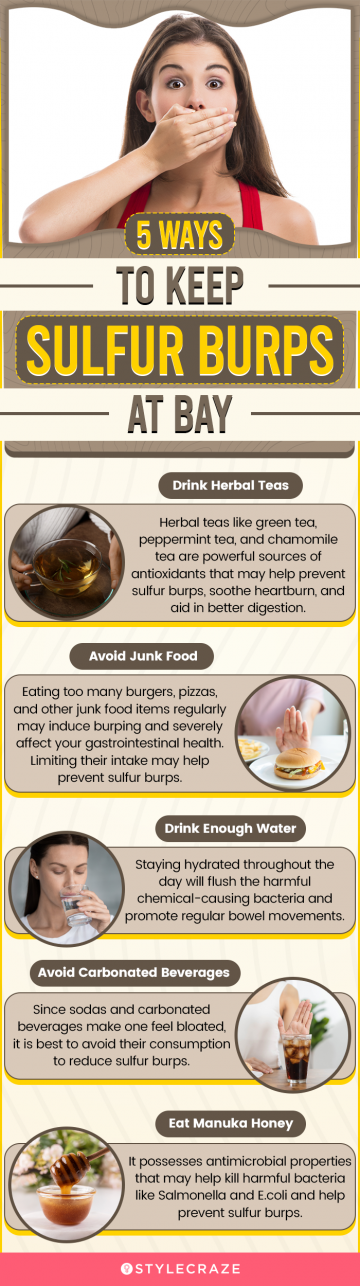 5 ways to get rid of sulfur burps (infographic)