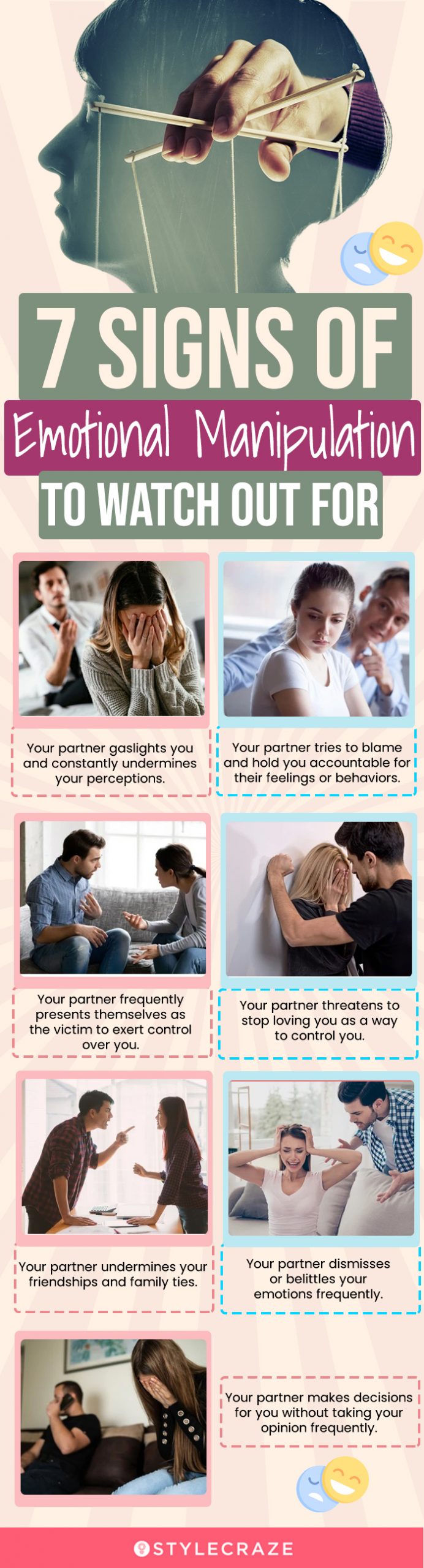7 signs of emotional manipulation to watch out for (infographic)