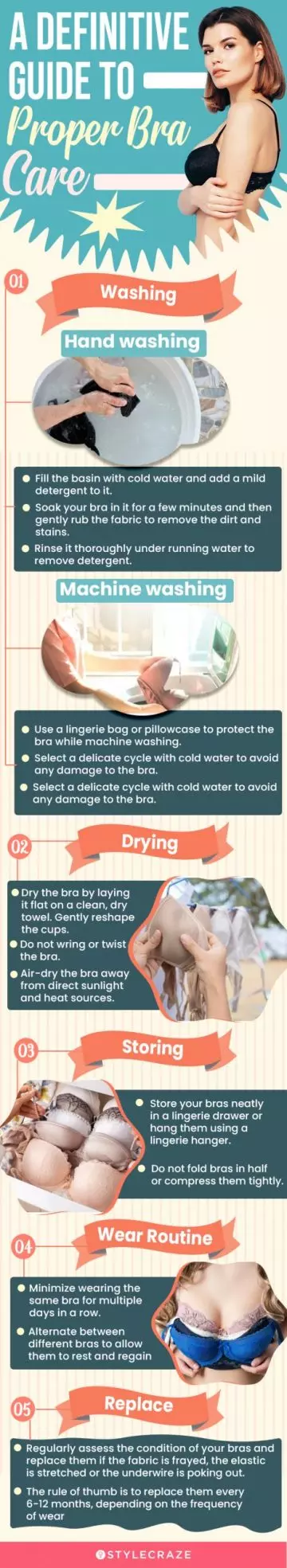 A Definitive Guide To Proper Bra Care (infographic)