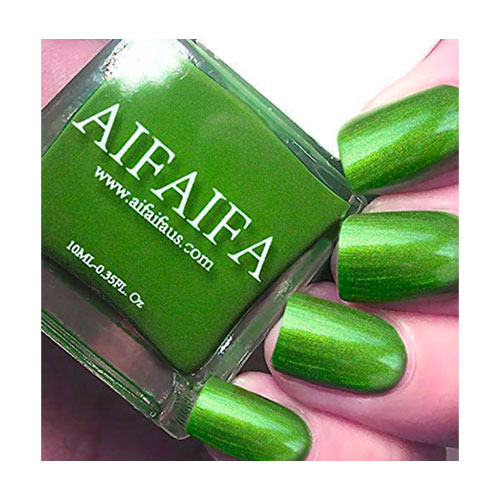 Aifaifa Shining Green Nail Polish