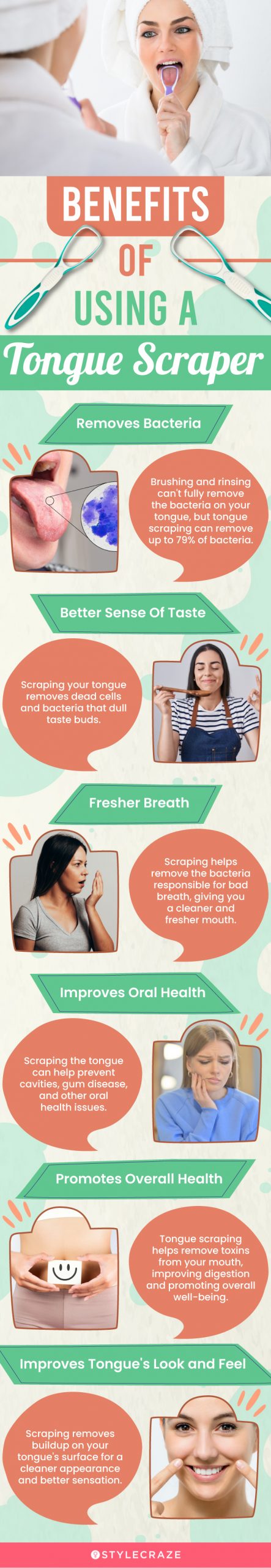 Benefits Of Using A Tongue Scraper (infographic)