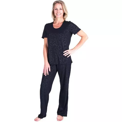 Cool-jams Moisture Wicking Scoop Neck Pajama Set