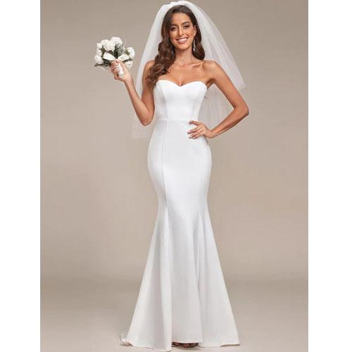 Ever-Pretty Sweep Train Wedding Dress