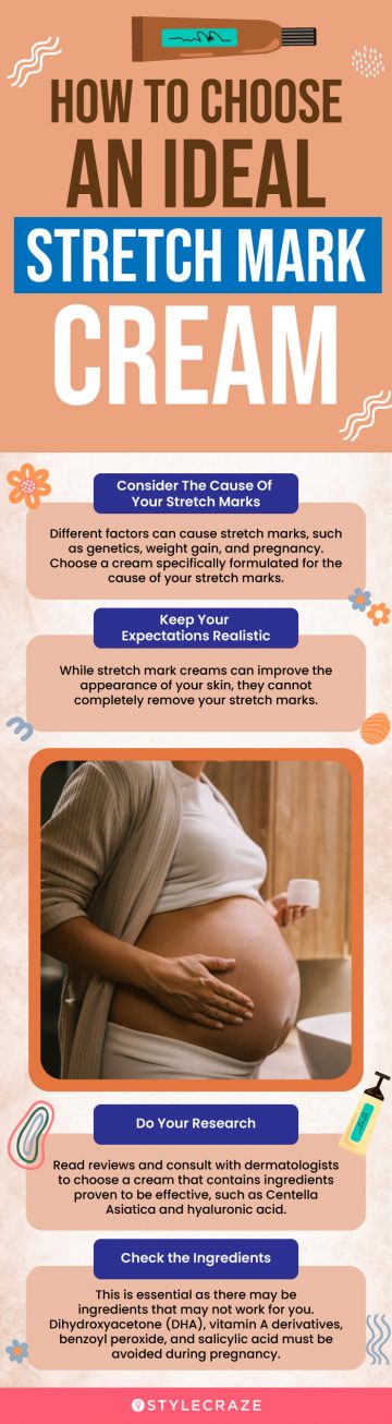 How To Choose An Ideal Stretch Mark Cream (infographic)