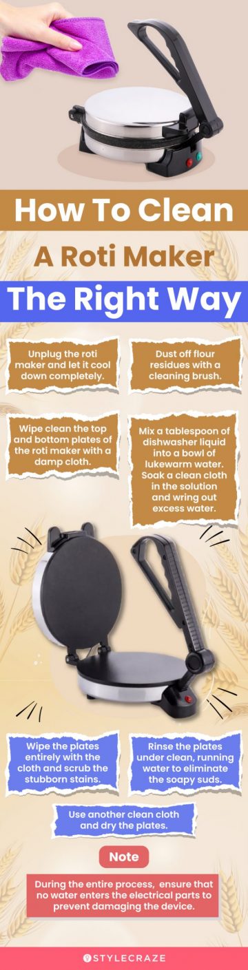 How To Clean A Roti Maker The Right Way (infographic)