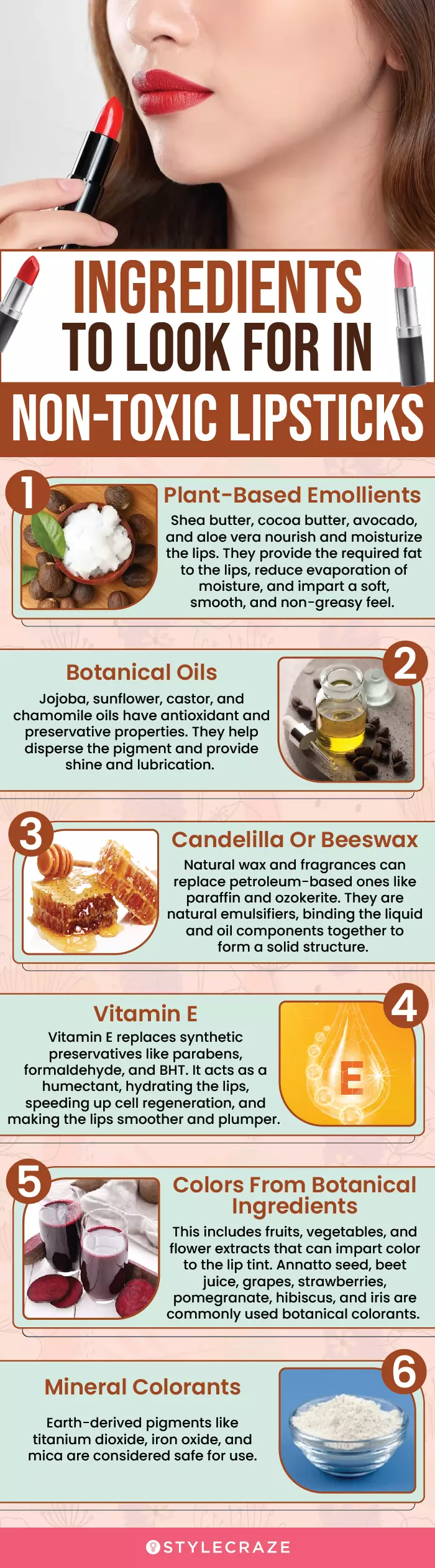 Ingredients To Look For In Non-Toxic Lipsticks (infographic)