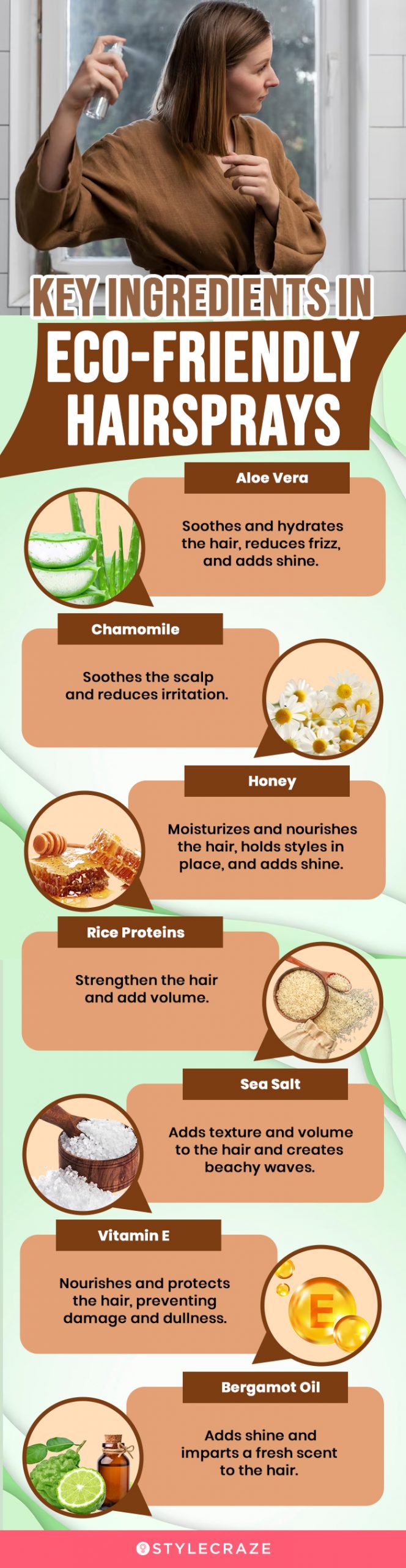 Key Ingredients In Eco-Friendly Hairsprays (infographic)