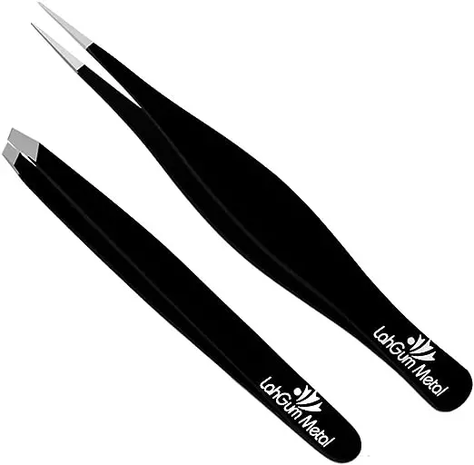 LahGum Metal Pointed Tweezers