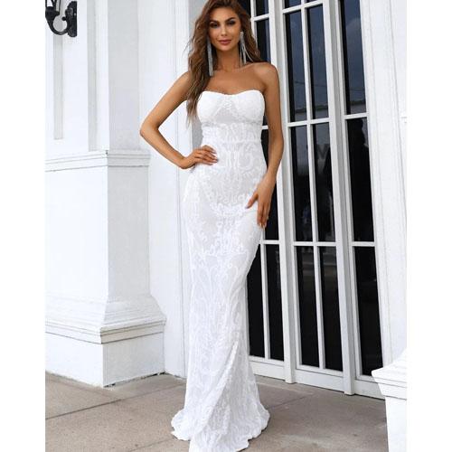Miss Ord Strapless Sequin Dress