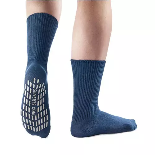 Silvert’s Women’s Gripper Non-Skid Slipper Socks