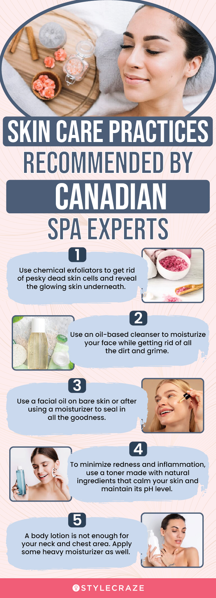 Skincare Practices Recommended By Canadian Spa Experts (infographic)