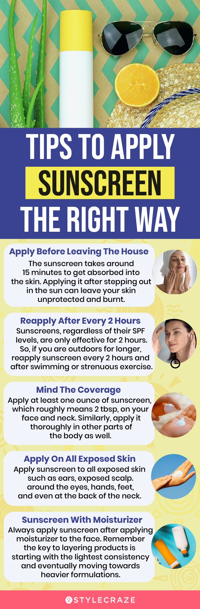 Tips To Apply Sunscreen The Right Way (infographic)