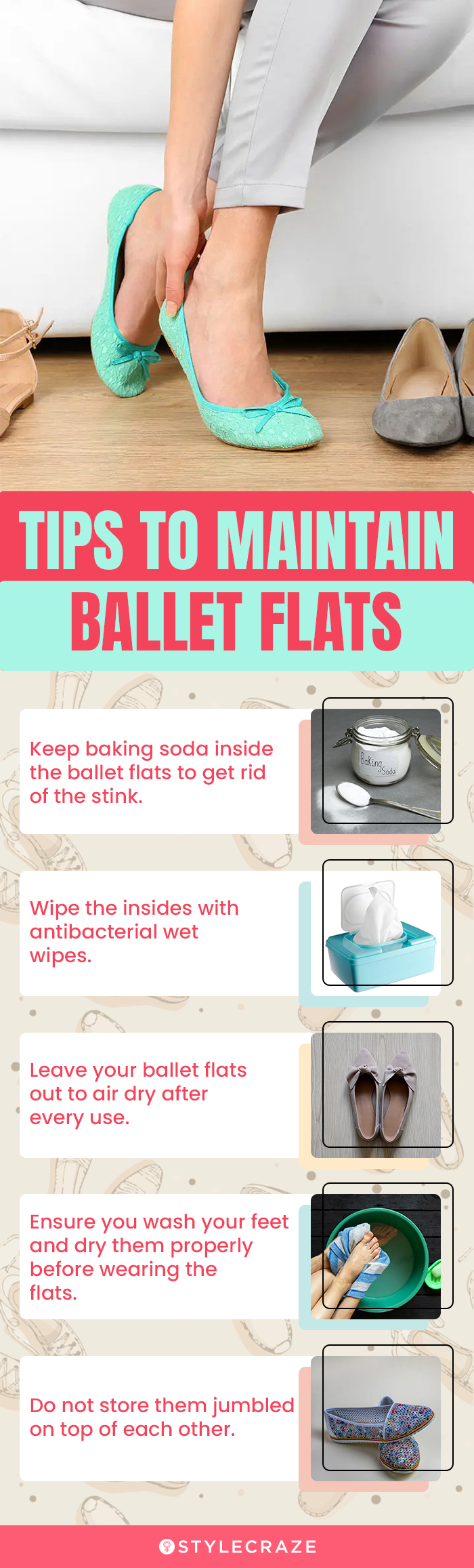 Tips To Maintain Ballet Flats (infographic)
