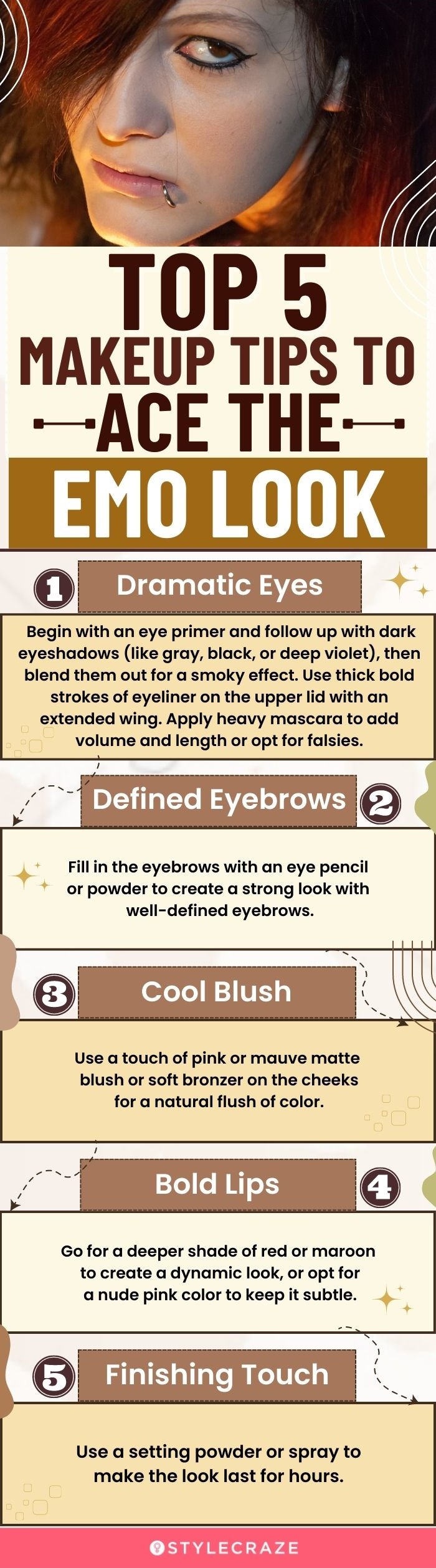 top 5 makeup tips to ace the emo look (infographic)