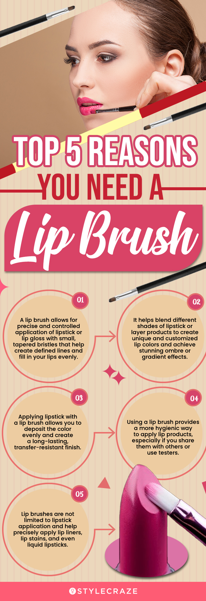 top 5 reasons you need a lip brush (infographic)