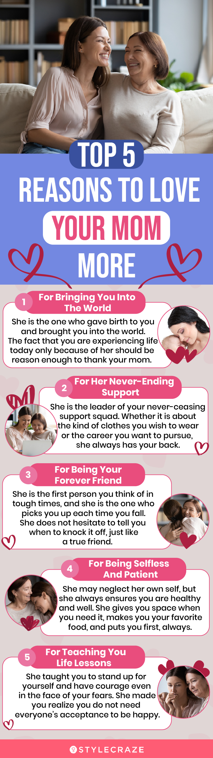 top 5 reasons to love your mom more (infographic)