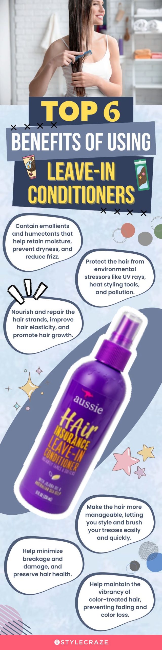 Top 6 Benefits Of Using Leave-In Conditioners (infographic)