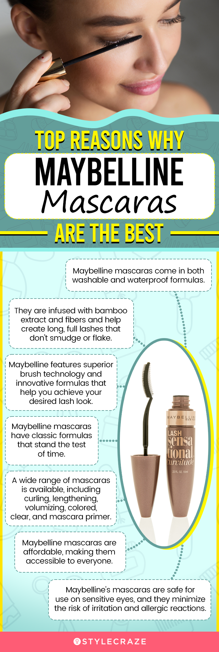 Top Reasons Why Maybelline Mascaras Are The Best (infographic)