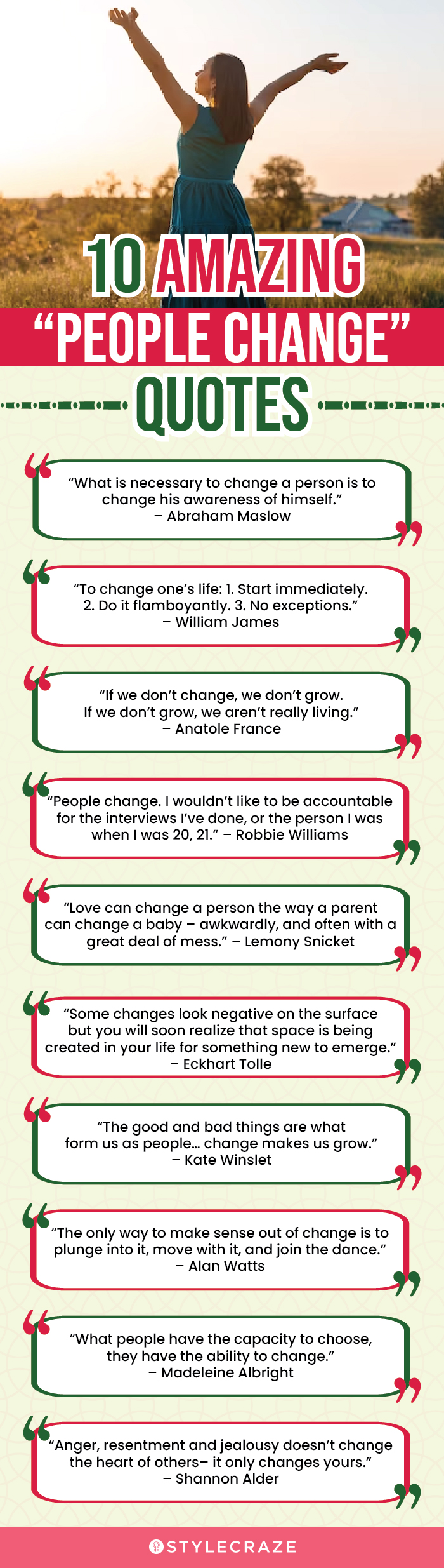 10 amazing “people change” quotes (infographic)