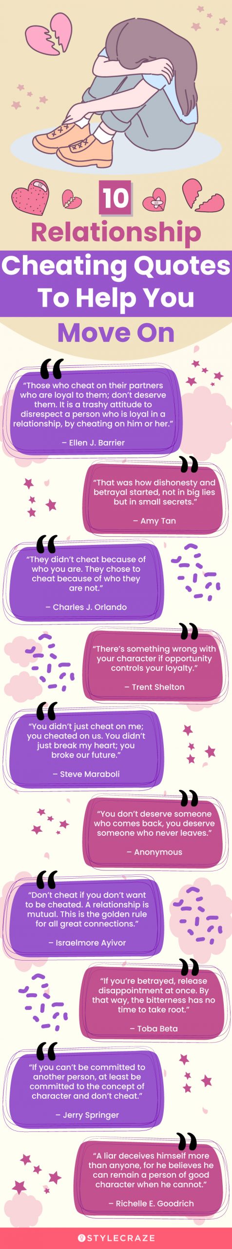 10 relationship cheating quotes to help you move on (infographic)