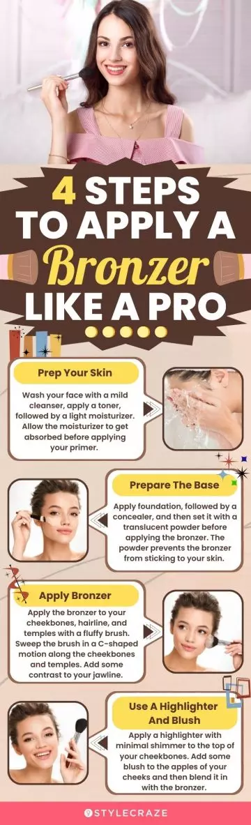 4 steps to apply a bronzer like a pro (infographic)