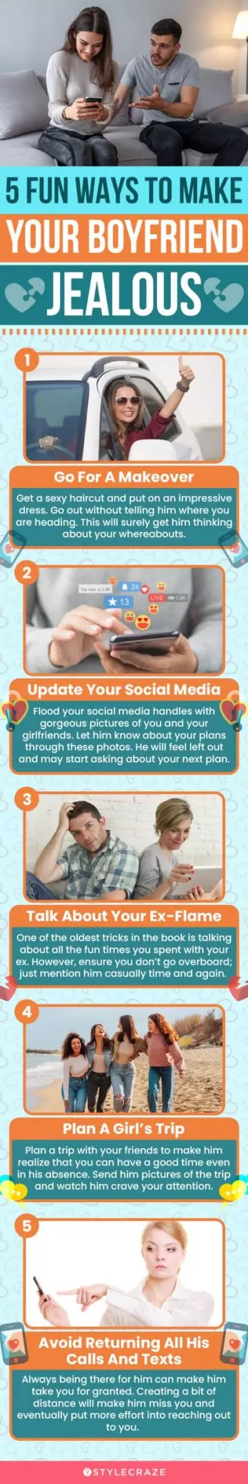 5 fun ways to make your boyfriend jealous (infographic)