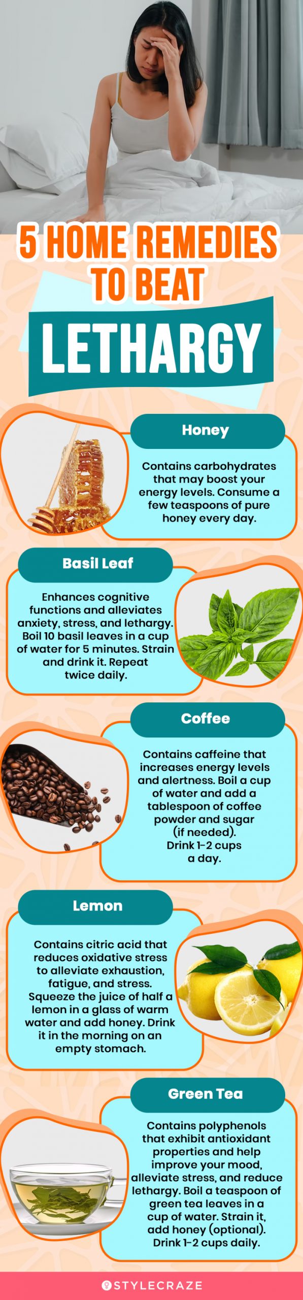 5 home remedies to beat lethargy (infographic)