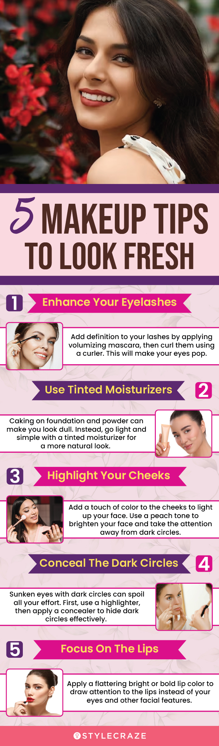 5 makeup tips to look fresh (infographic)