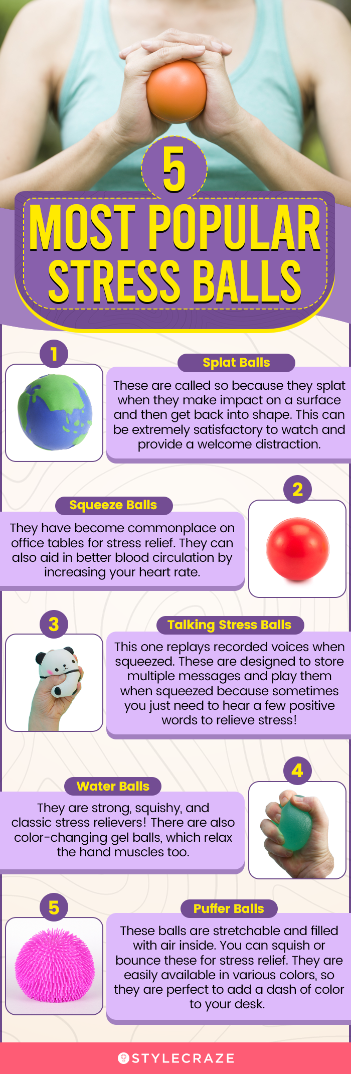 5 most popular stress balls in 2023 (infographic)