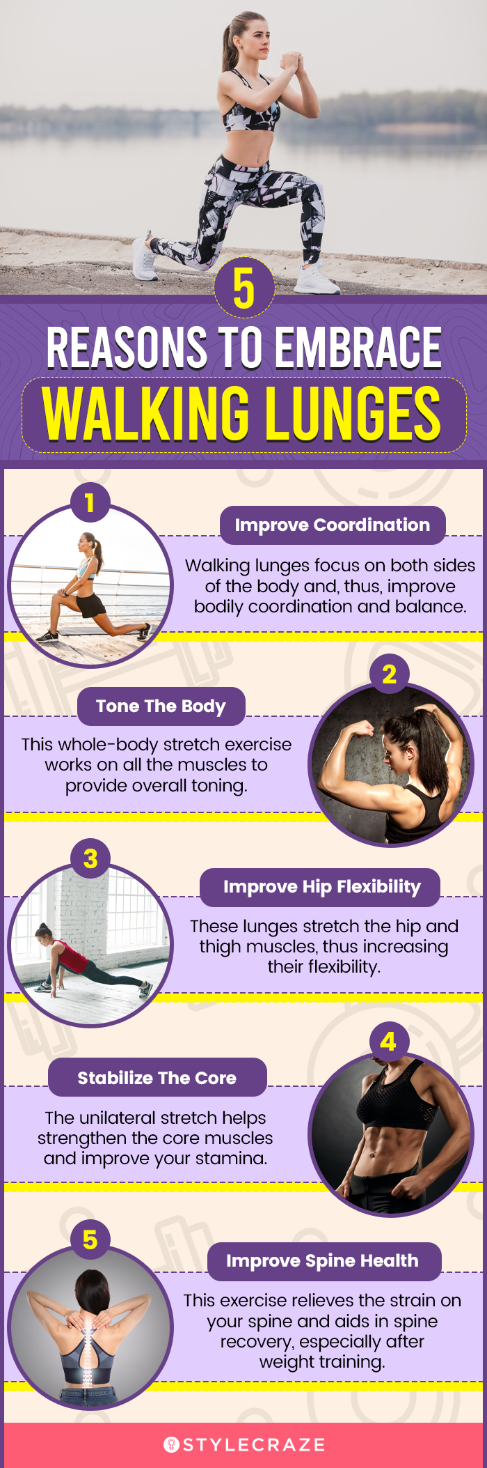 5 reasons to embrace walking lunges (infographic)