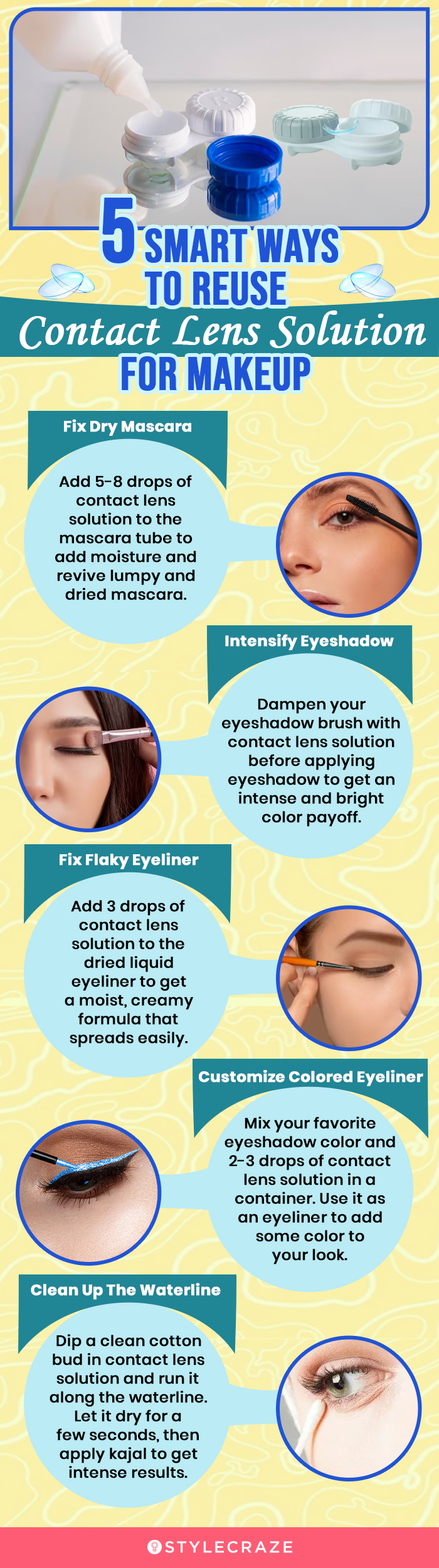 5 smart ways to reuse contact lens solution for makeup (infographic)