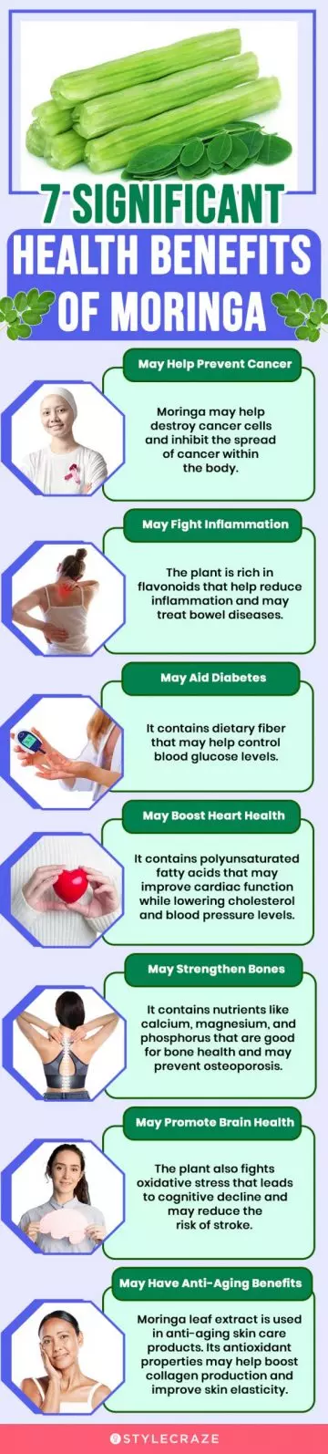7 significant health benefits of moringa (infographic)