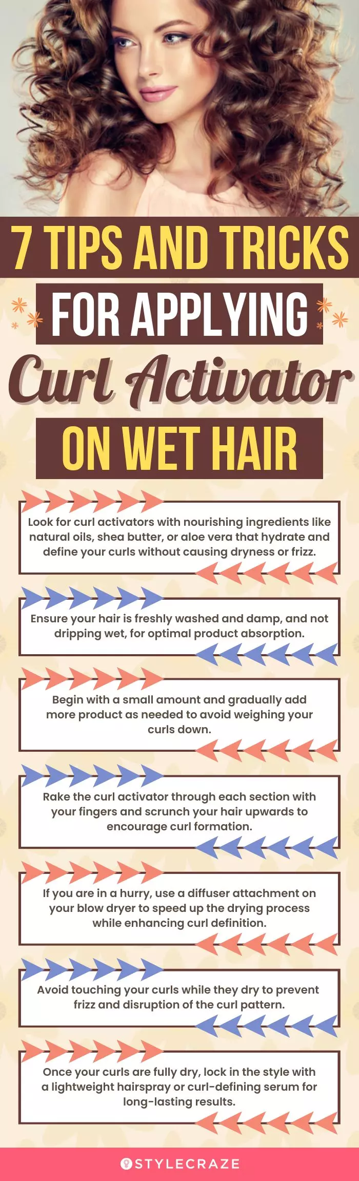 7 Tips And Tricks For Applying Curl Activator On Wet Hair (infographic)