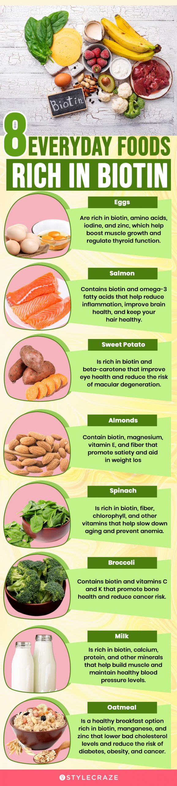 8 biotin rich foods to eat (infographic)