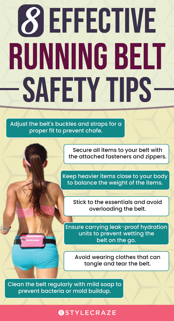 8 Effective Running Belt Safety Tips (infographic)