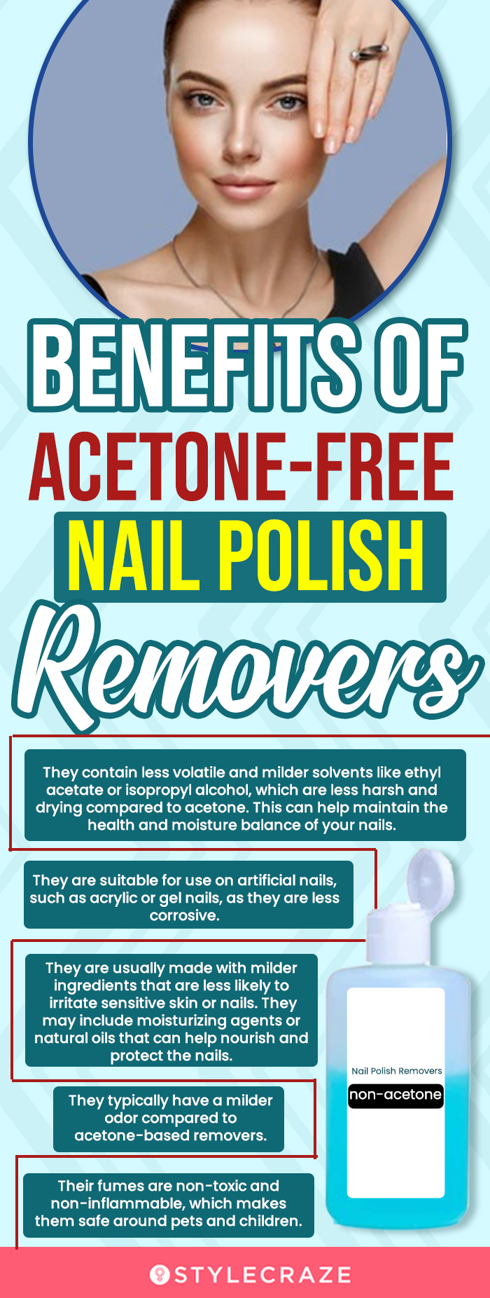 Benefits Of Acetone-Free Nail Polish Removers (infographic)