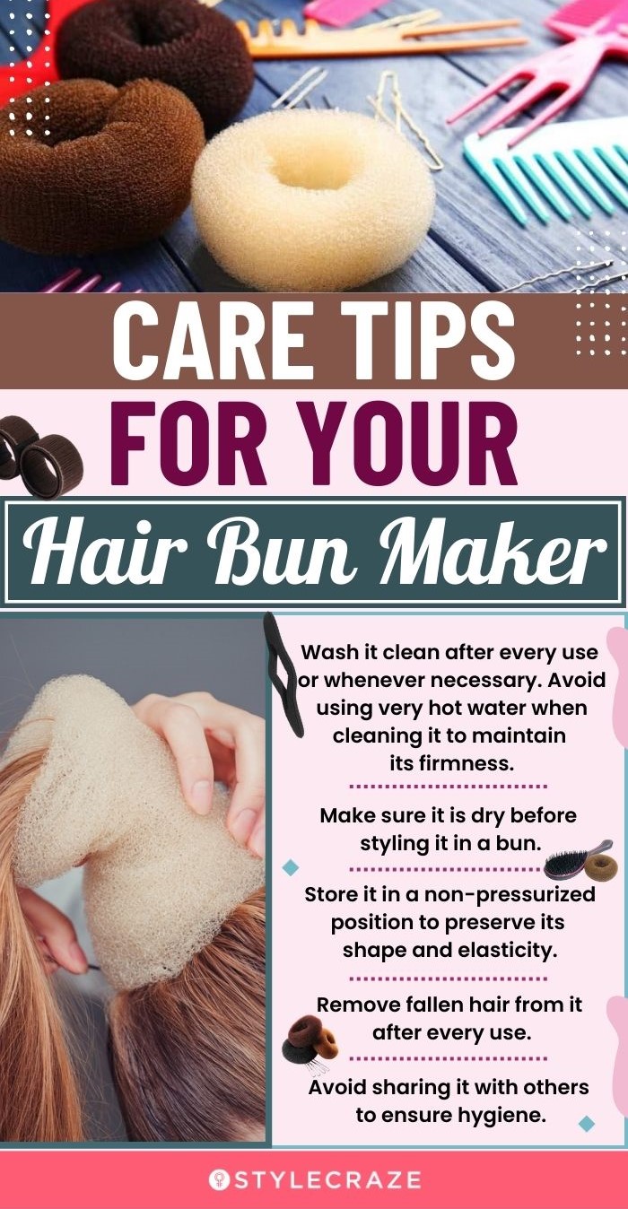 Care Tips For Your Hair Bun Maker (infographic)