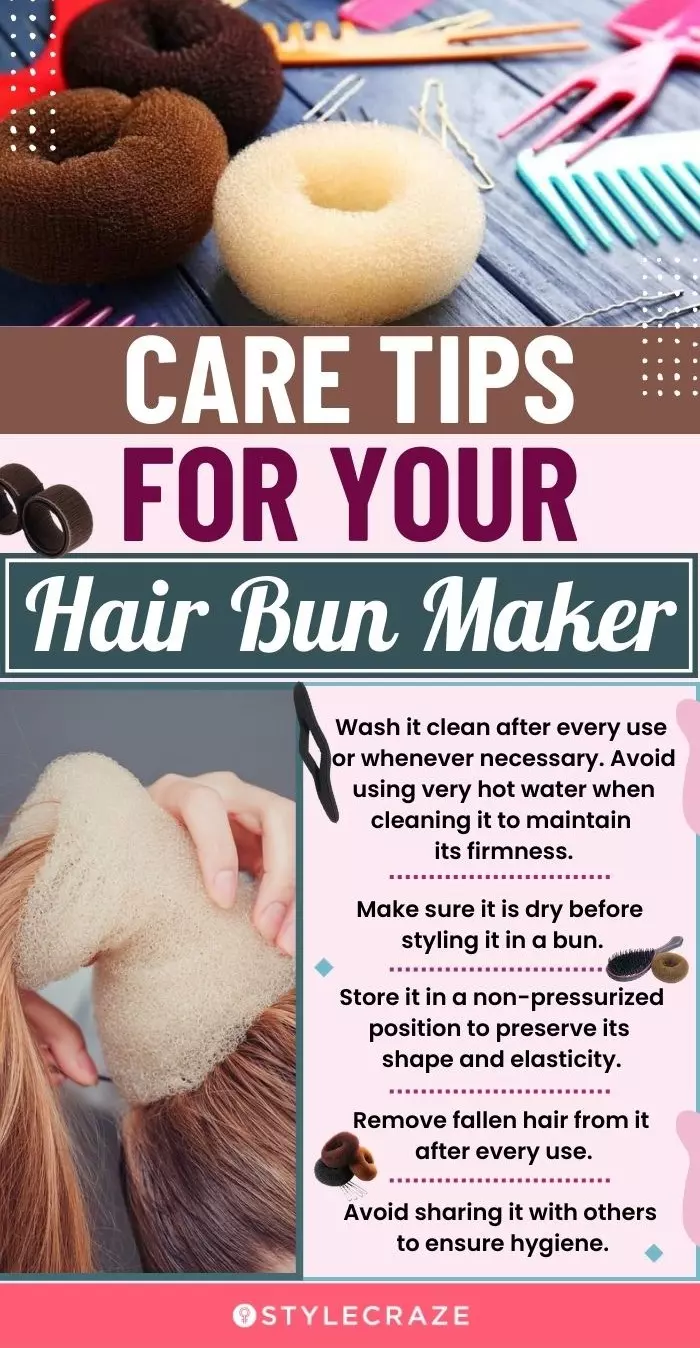 Care Tips For Your Hair Bun Maker (infographic)