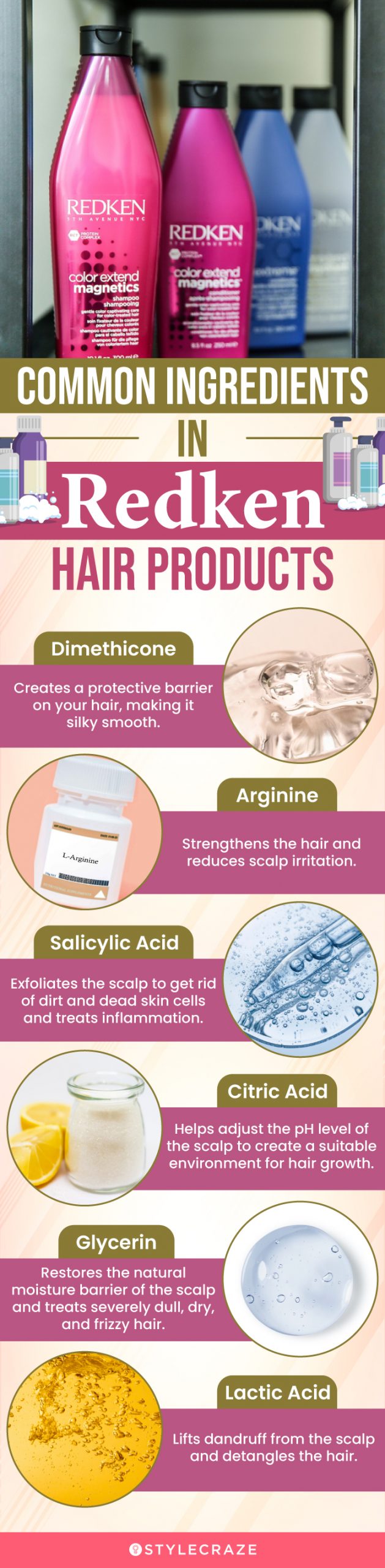 Common Ingredients In Redken Hair Products (infographic)