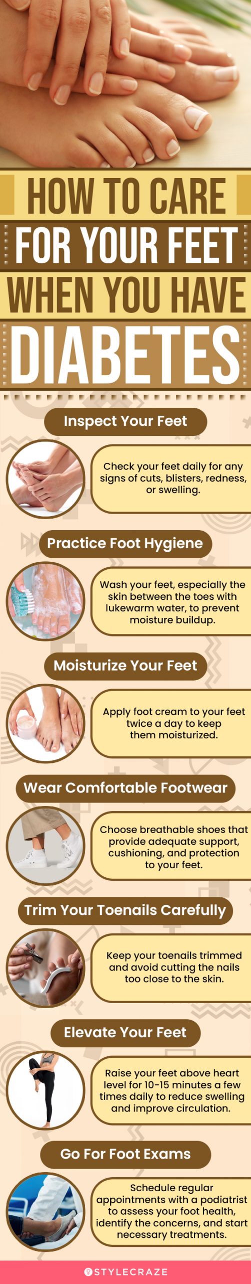 Diabetic Foot Care Tips (infographic)