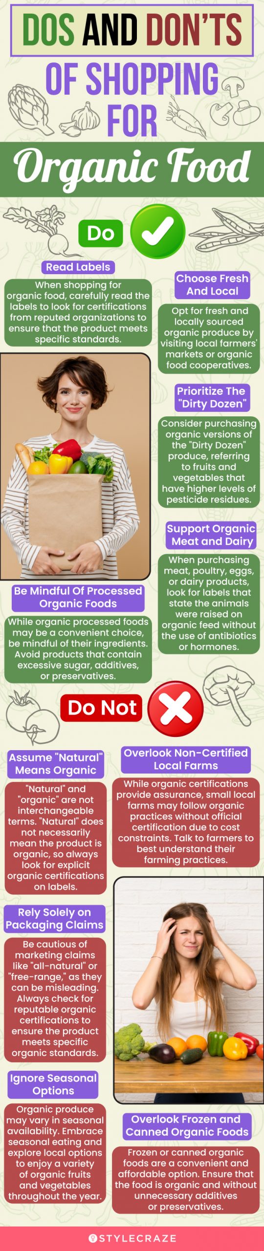 dos and don’ts of shopping for organic food (infographic)