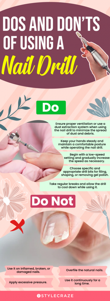 Dos And Don’ts Of Using A Nail Drill (infographic)